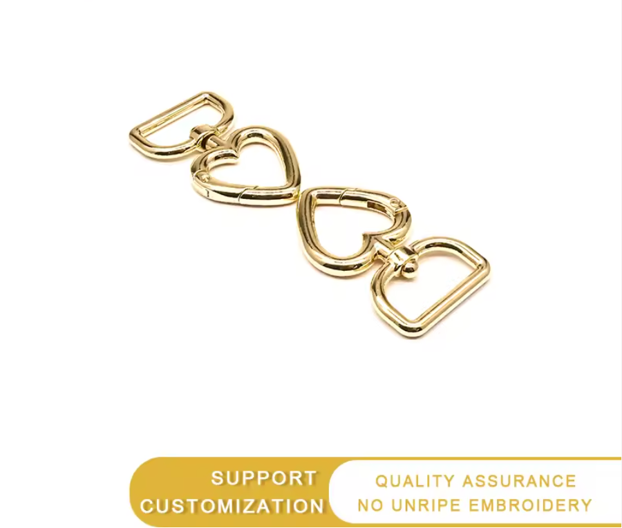 Heart-Shaped Key Ring Chain| Swivel Snap Hoo