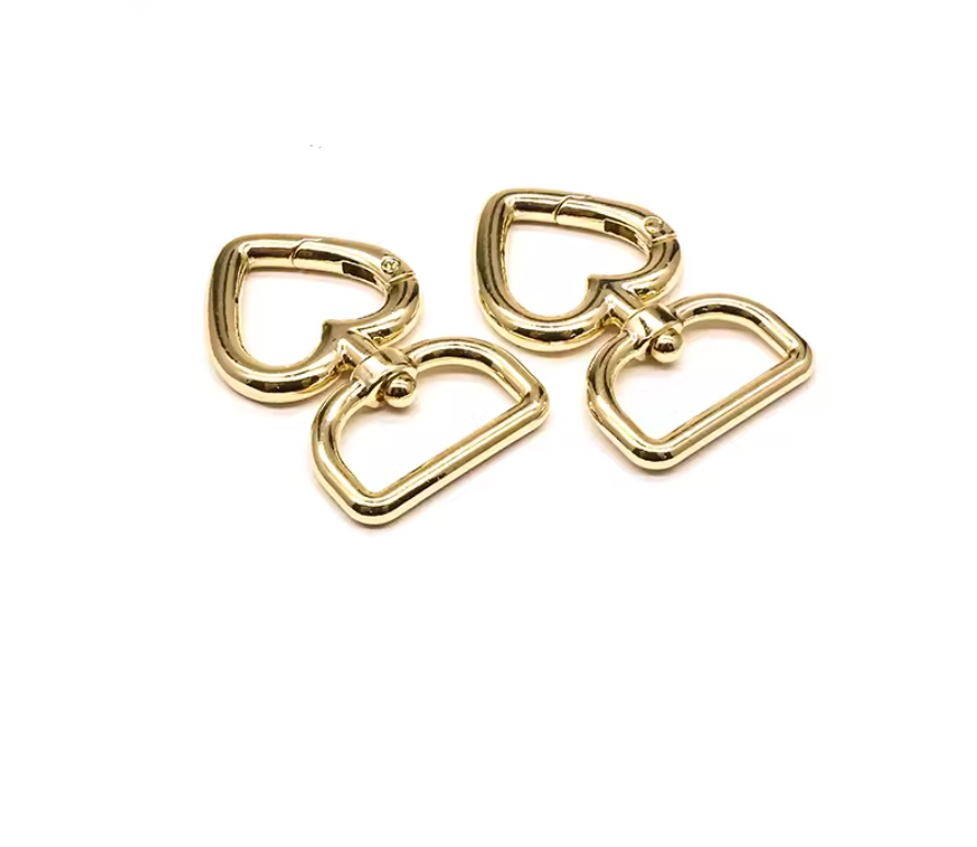 Heart-Shaped Key Ring Chain| Swivel Snap Hoo