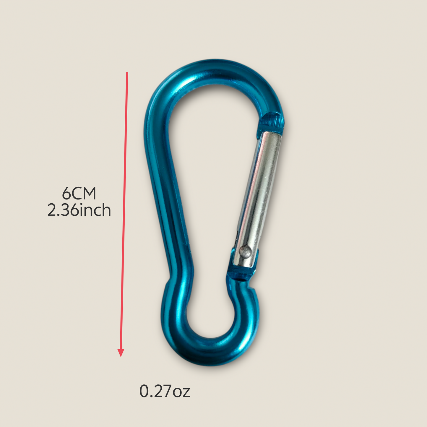 Aluminum Backpack Hook  Buckle Multi-function Carabiner Spring Snap Hook Clip